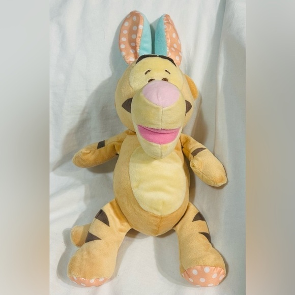 Disney Baby Tigger w Easter Bunny Ears 14” Plush Stuffed Animal Winnie the Pooh - Picture 1 of 3